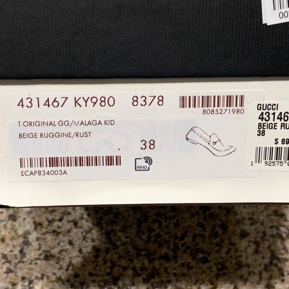 Gucci Jordaan GG canvas loafer Woman Size 38 - Picture 12 of 13